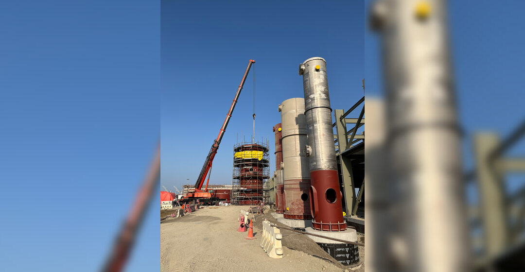 Start of assembly at customer site: Oman Sugar Refinery Company (OSRC) in Sohar