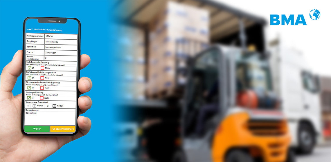 New routes in logistics at BMA: improved loading thanks to self-built app