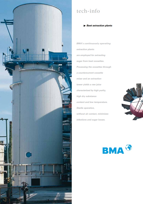 BMA brochure "BMA Beet Extraction"